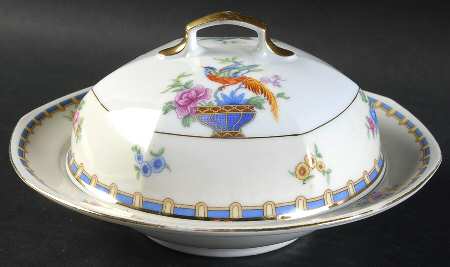 Cellini Round Covered Butter with Strainer