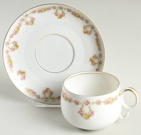 Fairy Rose Footed Cup & Saucer Set