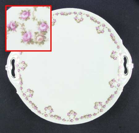Fairy Rose Handled Cake Plate