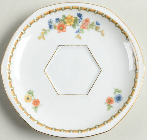 Golden Pheasant (Octagonal) Saucer for Demitasse Cup