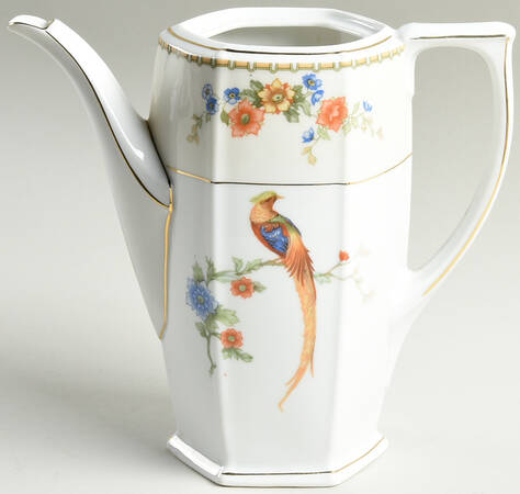 Golden Pheasant (Octagonal) Coffee Pot No Lid