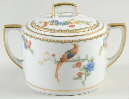 Golden Pheasant (Octagonal) Sugar Bowl & Lid