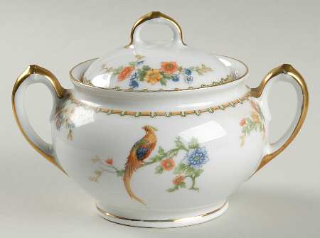 Golden Pheasant (Round) Sugar Bowl & Lid