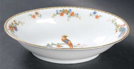 Golden Pheasant (Round) 9" Oval Vegetable Bowl