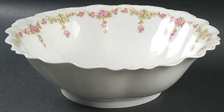 Rose China (Scalloped) 10" Round Vegetable Bowl