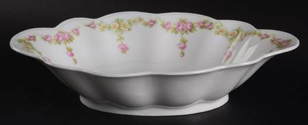 Rose China (Scalloped) 10" Oval Vegetable Bowl