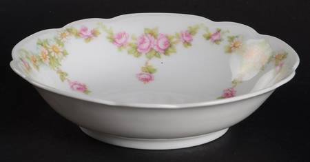Rose China (Scalloped) Fruit/Dessert (Sauce) Bowl