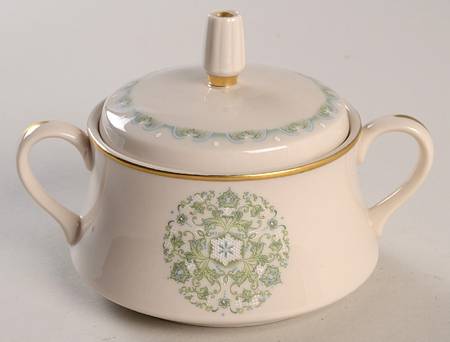 French Scroll Sugar Bowl & Lid