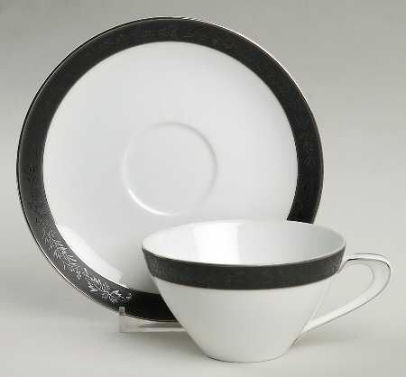Sonata Flat Cup & Saucer Set