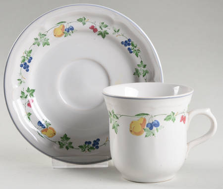 Nanci Flat Cup & Saucer Set by AMG