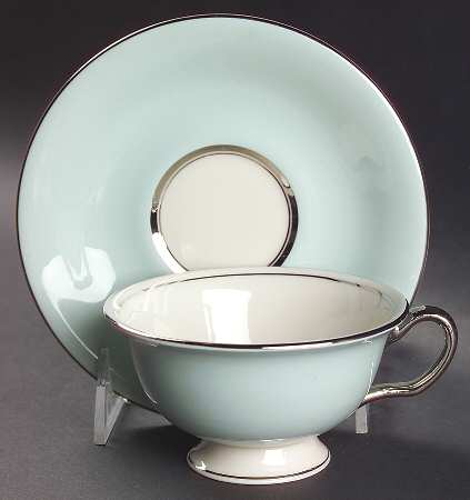 Footed Cup & Saucer Set