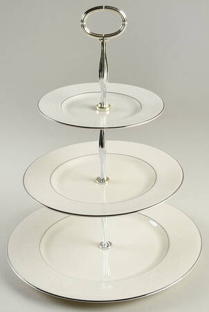 Chantilly 13 7/8"-14 1/4" 3-Tiered Serving Tray(DP,SP,BB) HC