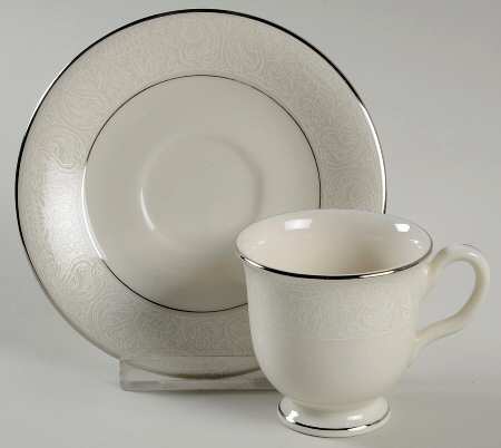 Chantilly Footed Demitasse Cup & Saucer Set