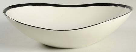 Ebony 11" Oval Vegetable Bowl