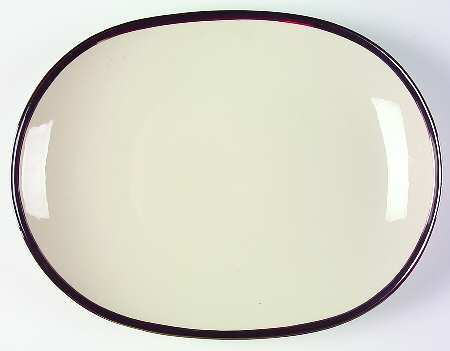 Ebony 14" Oval Serving Platter