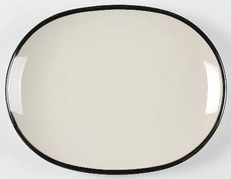 Ebony 15" Oval Serving Platter