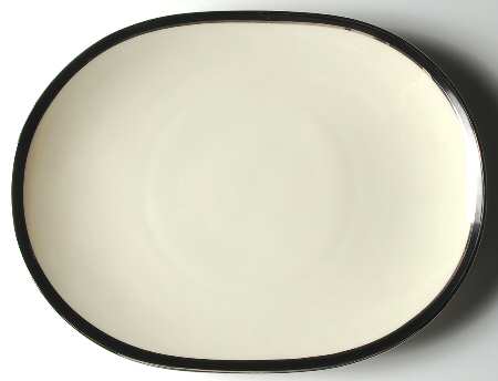 Ebony 13" Oval Serving Platter