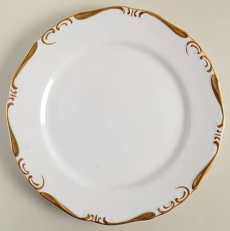 Baroness Gold Salad Plate