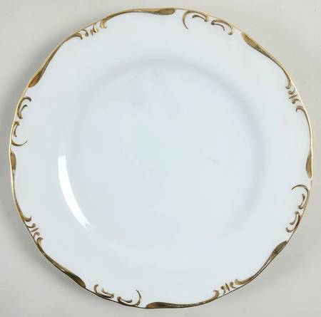 Baroness Gold Bread & Butter Plate
