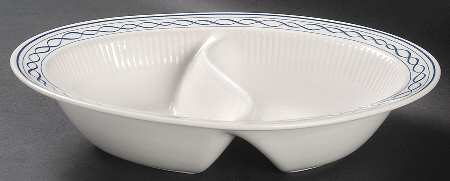 Concord 11" Oval Divided Vegetable Bowl