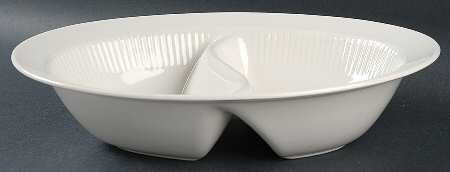 Madison 11" Oval Divided Vegetable Bowl