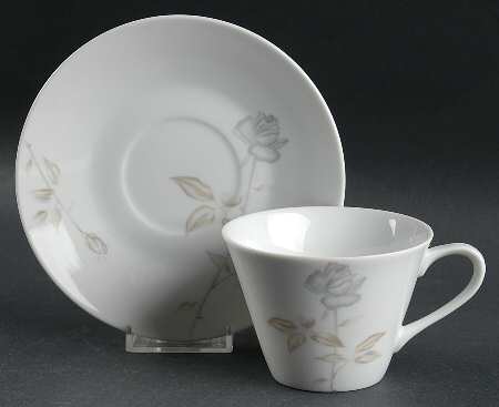 Margaret Rose Flat Cup & Saucer Set