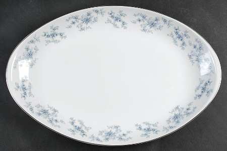 Misty Rose 16" Oval Serving Platter
