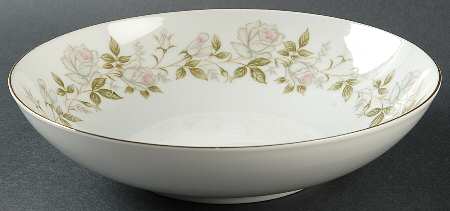 Rose Wreath 9" Round Vegetable Bowl