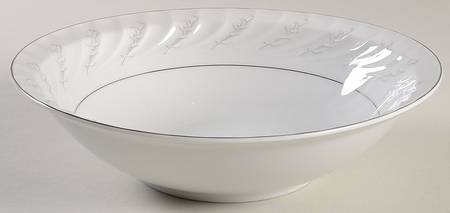 Snow Rose 9" Round Vegetable Bowl