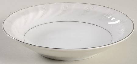 Snow Rose Rim Fruit/Dessert (Sauce) Bowl