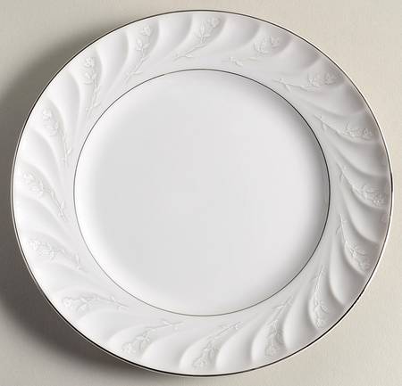 Snow Rose Bread & Butter Plate