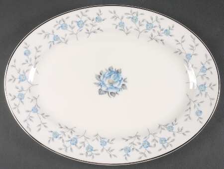 Blue Lace 14" Oval Serving Platter
