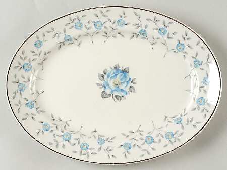 Blue Lace 12" Oval Serving Platter