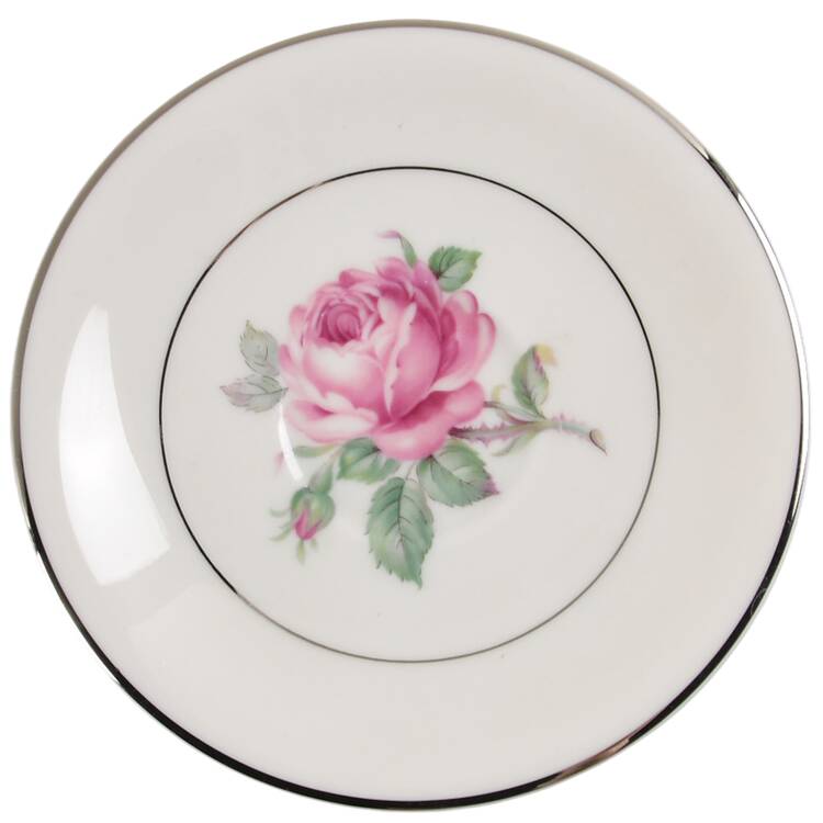 Manor Rose (Platinum Trim) Saucer