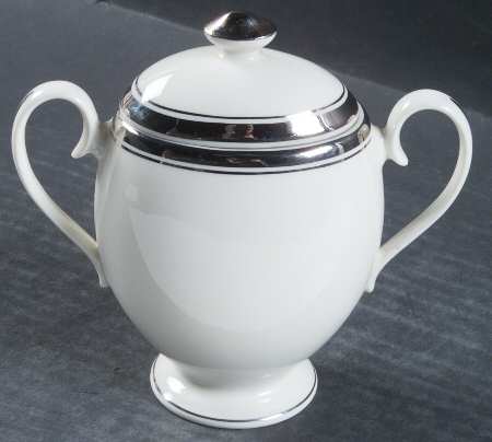 Wedding Band (Platinum Band) Sugar Bowl & Lid
