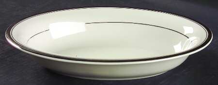 Wedding Band (Platinum Band) 11" Oval Vegetable Bowl