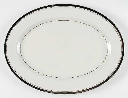 Wedding Band (Platinum Band) 14" Oval Serving Platter