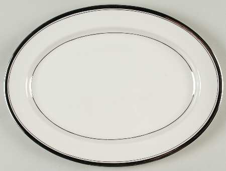 Wedding Band (Platinum Band) 13" Oval Serving Platter