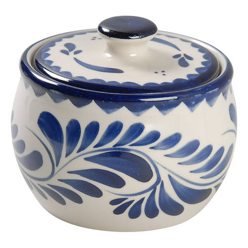 Puebla Blue Sugar Bowl & Lid