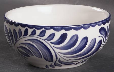Puebla Blue Soup/Cereal Bowl by Anfora (Mexico)