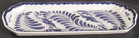 Puebla Blue Large Sandwich Tray