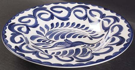 Puebla Blue 11" Individual Pasta Bowl