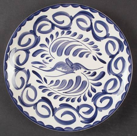 Puebla Blue Coupe Dinner Plate