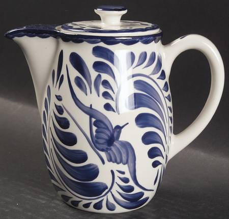 Puebla Blue Mini Coffee Pot & Lid