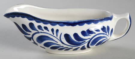 Puebla Blue Gravy Boat