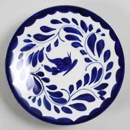 Puebla Blue Saucer for Flat Cream Soup Bowl