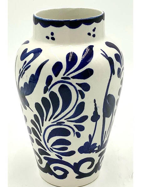 Puebla Blue 6" Vase