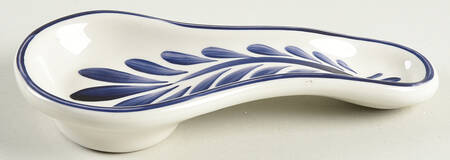 Puebla Blue Spoon Rest/Holder (Holds 1 Spoon)