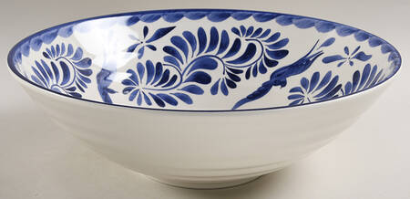Puebla Blue 13" Nesting Bowl