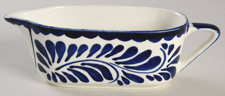 Puebla Blue Gravy Boat